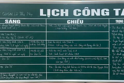 Lịch công tác tuần 16 (18/12/2023-23/12/2023)